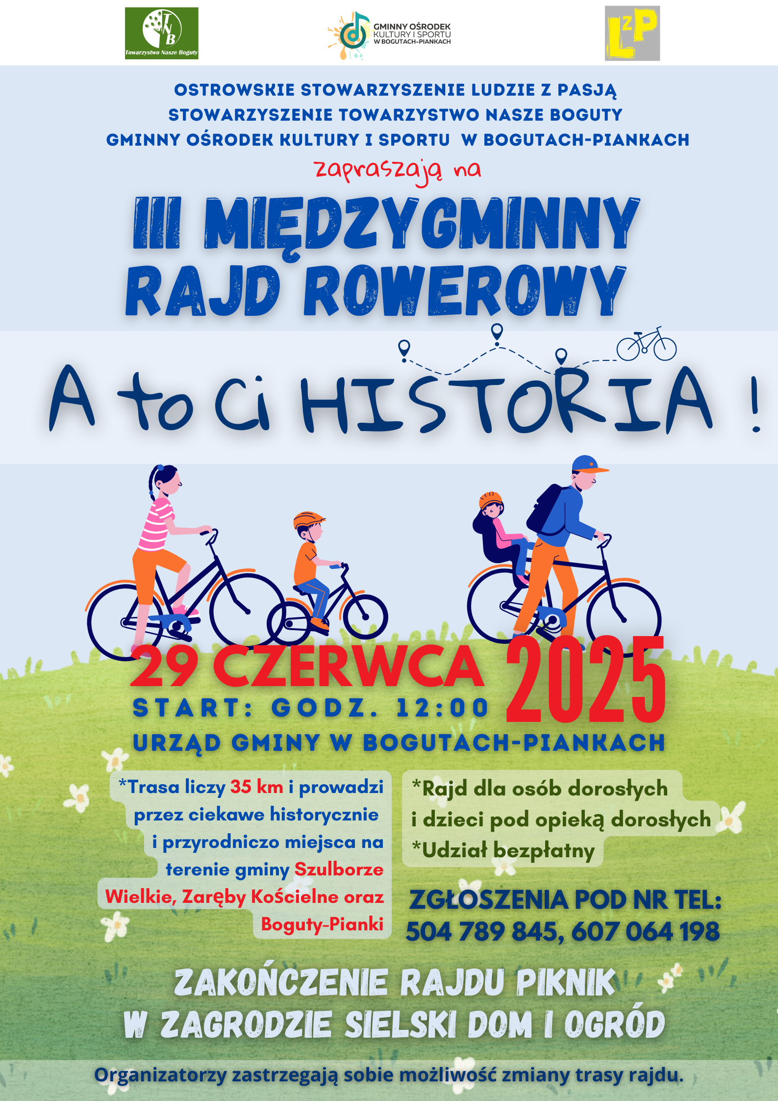 III Rajd Rowerowy plakat