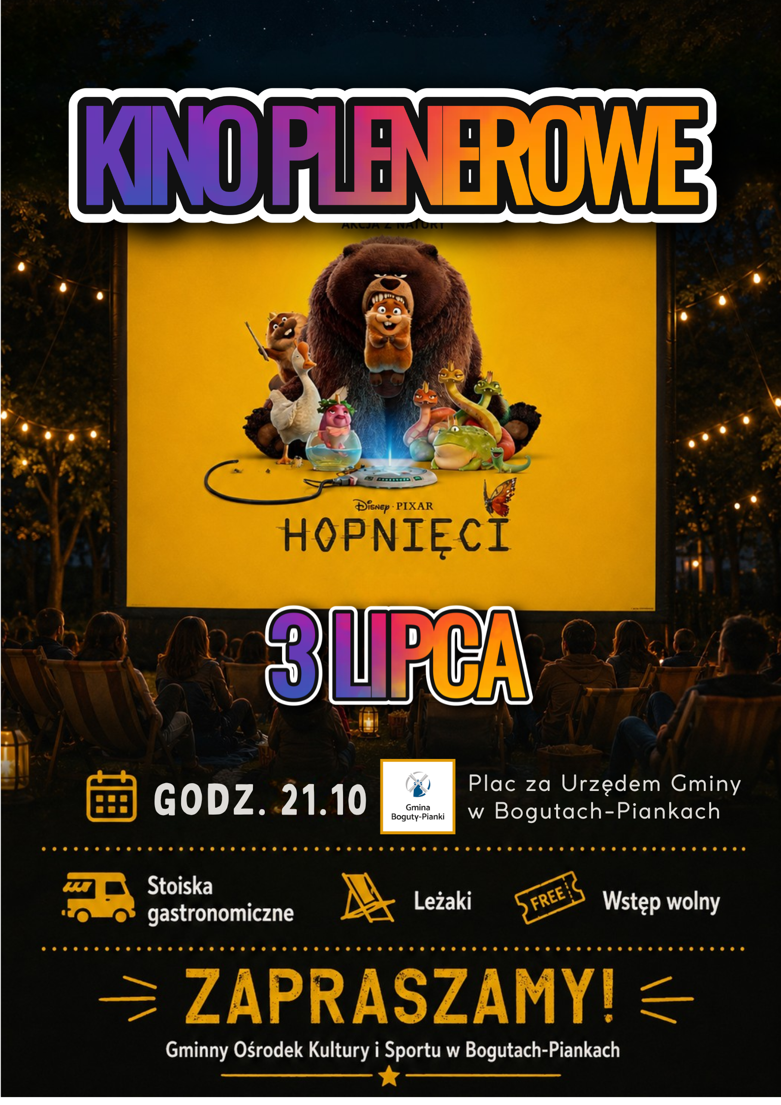Plakat Kino plenerowe 3.07.2026