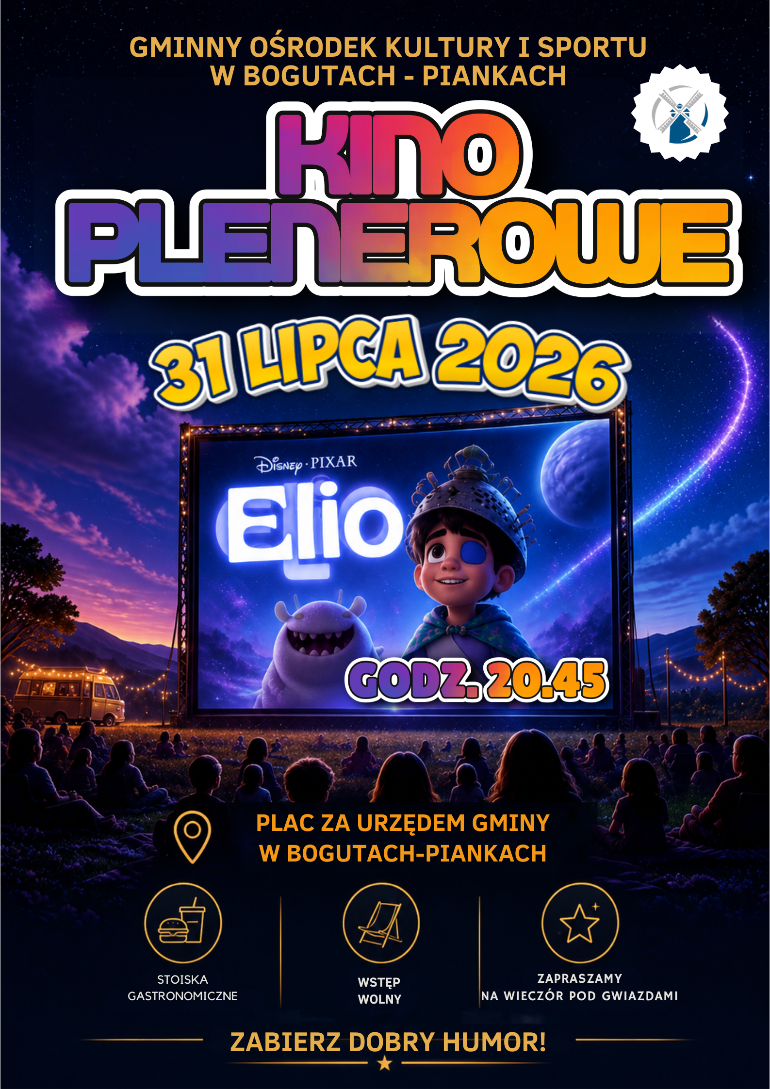 Plakat kina plenerowego Elio