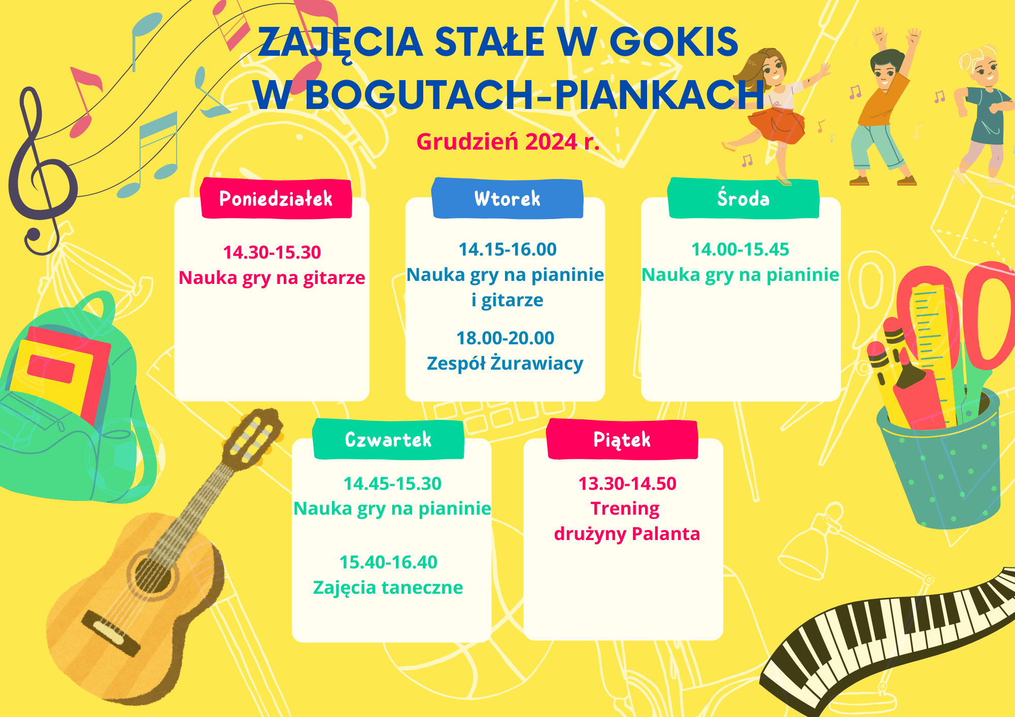 Zajecia w grudniu