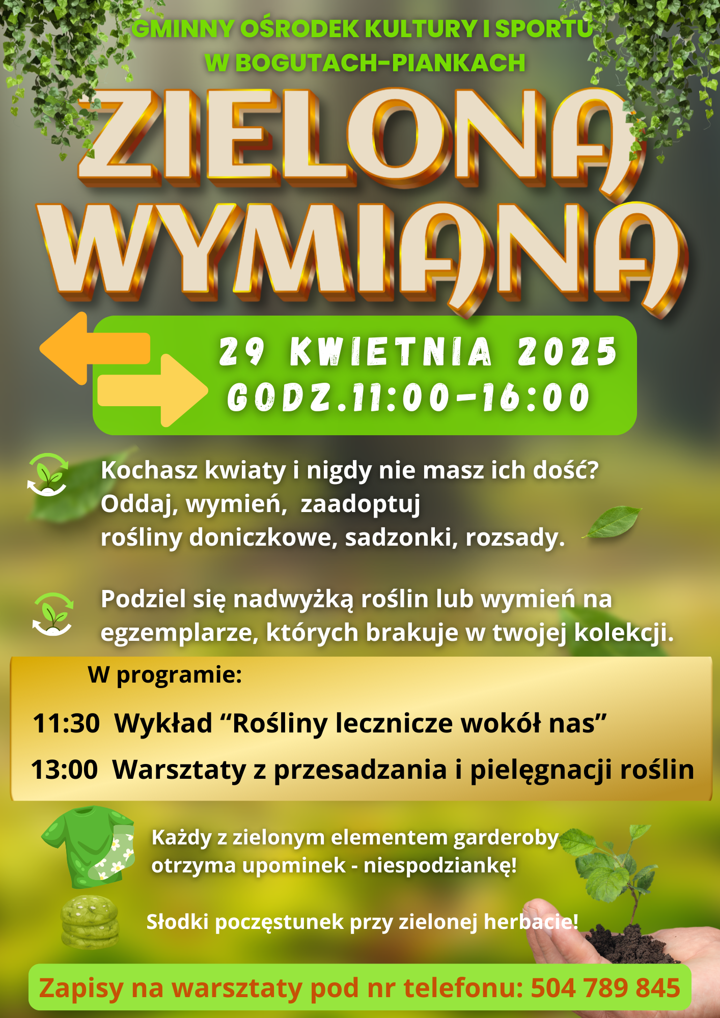 Zielona wymiana plakat