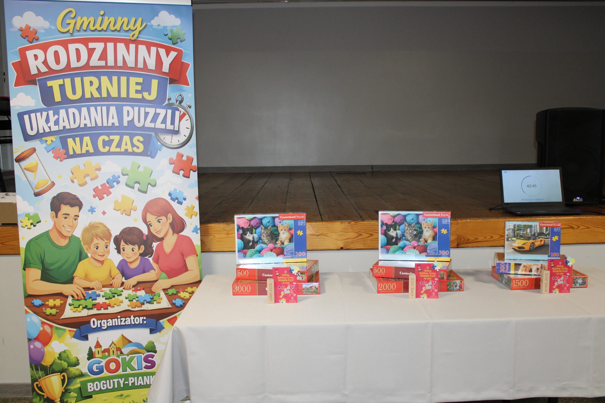 IV Gminny Rodzinny Turniej Układania Puzzli Na Czas