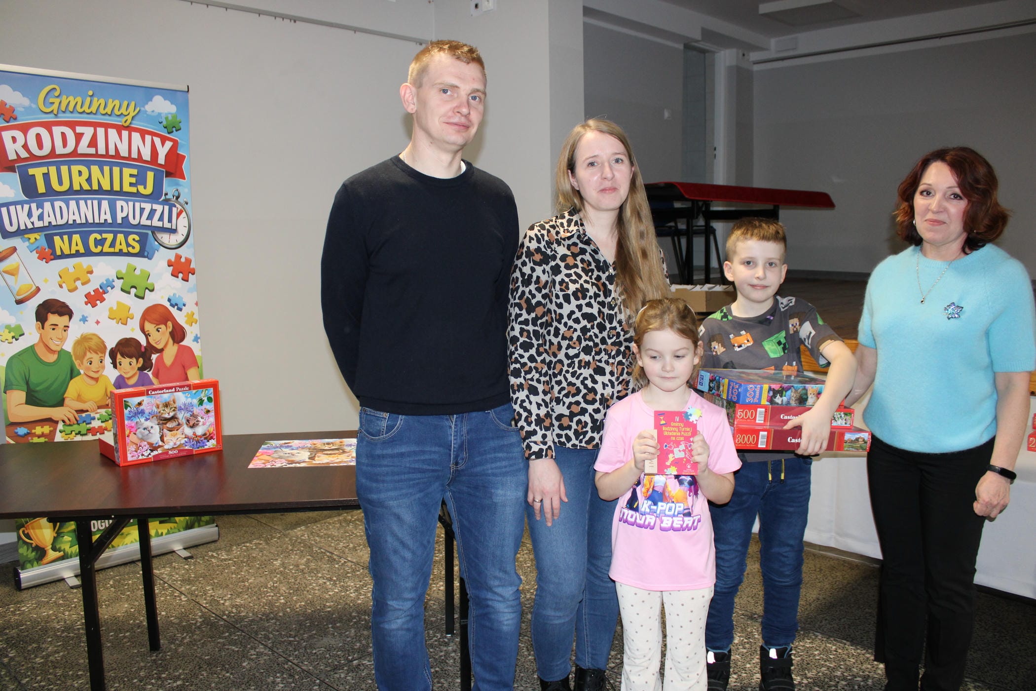IV Gminny Rodzinny Turniej Układania Puzzli Na Czas